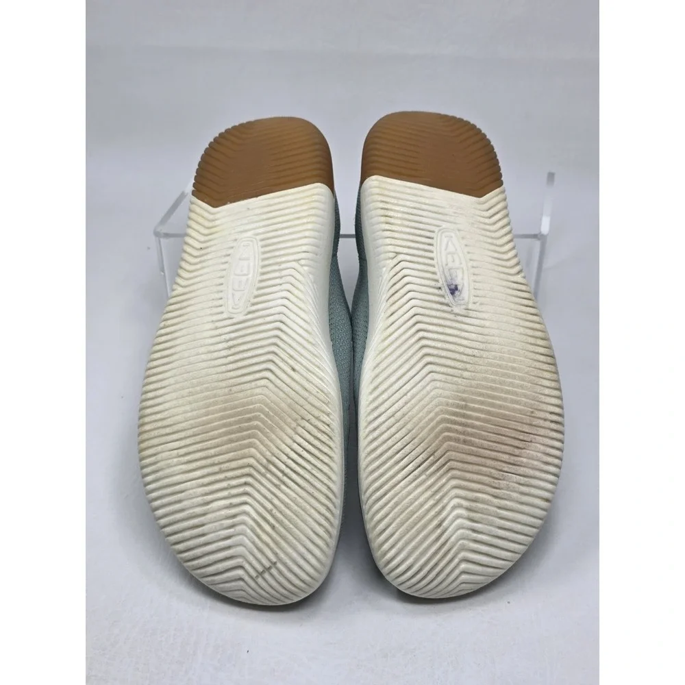 Keen Knx Knit Lace Sneakers Shoe Womens Size 7.5 Seafoam Green Pull on Pre-owned